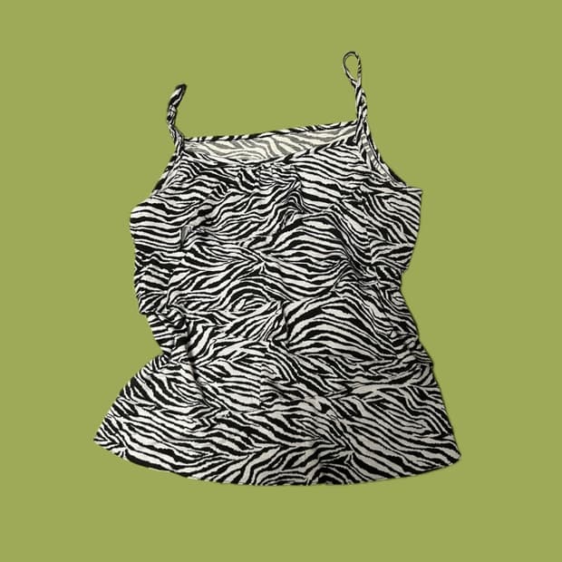 갸루 지브라 캉캉 나시 슬리브리스