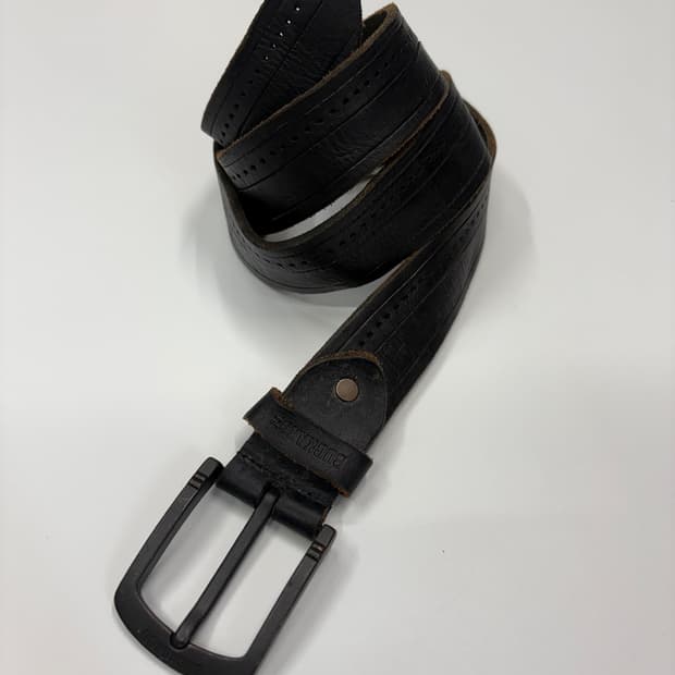 BUCKAROO 버커루 빈티지 웨스턴 블랙 레더 벨트