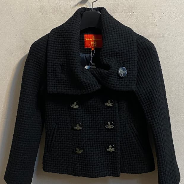 비비안 웨스트우드 레드 라벨 더블 브레스티드 코트