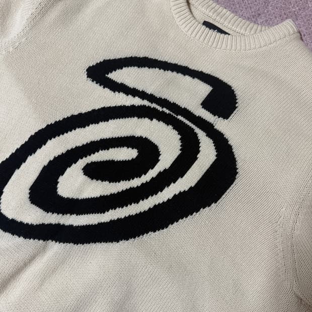 스투시 컬리 니트 XL