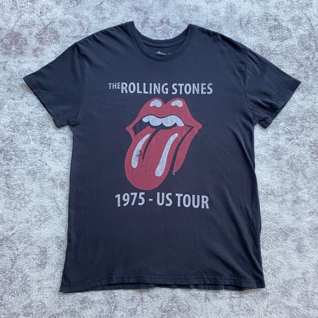 (XL) 롤링스톤즈 1975 US Tour 밴드티 티셔츠