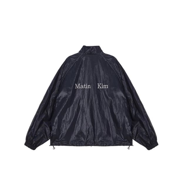 [Free] 마뗑킴 로고 코팅 점퍼