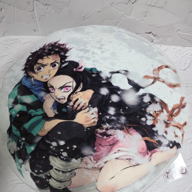 귀멸의 칼날 탄지로 네즈코 대형쿠션