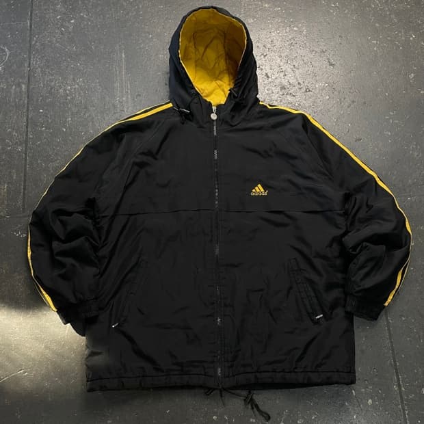 105 아디다스 올드스쿨 누빔 자켓