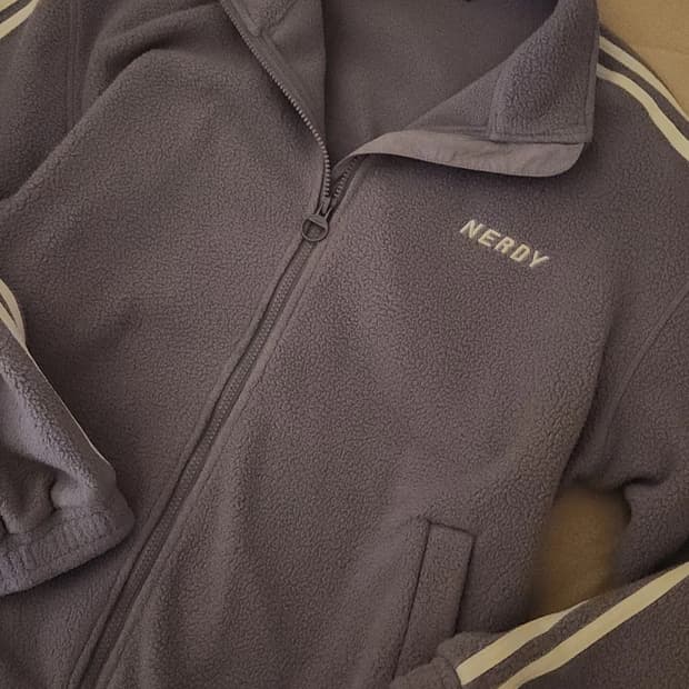 널디 희귀 보라 후리스 M