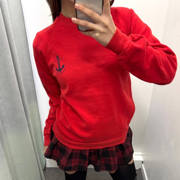 Jerzees 레드 앵커 맨투맨