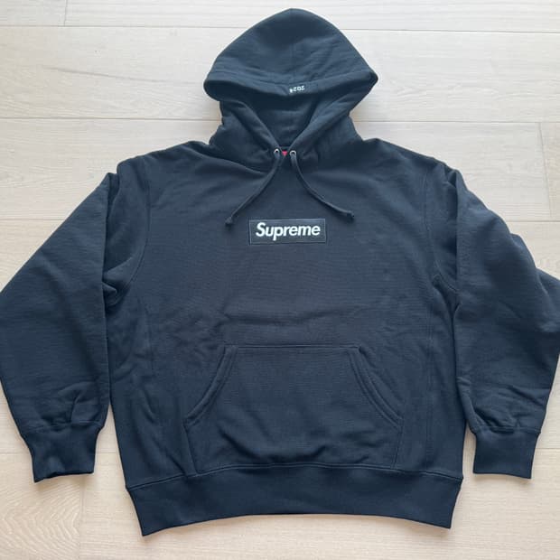 [S]슈프림 박스로고 후드 블랙