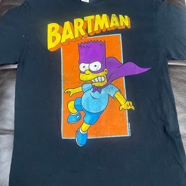 Usa 심슨바트맨 패러디 반팔