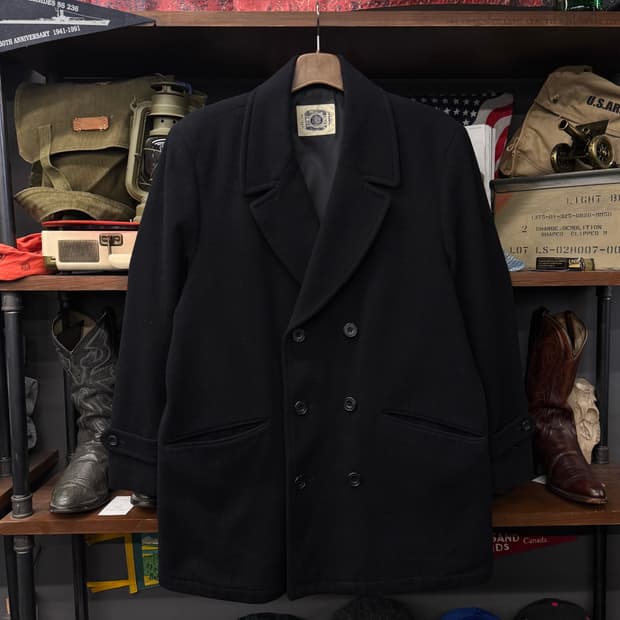 90s J.PRESS 제이프레스 US NAVY 해군 밀리터리 복각 피코트