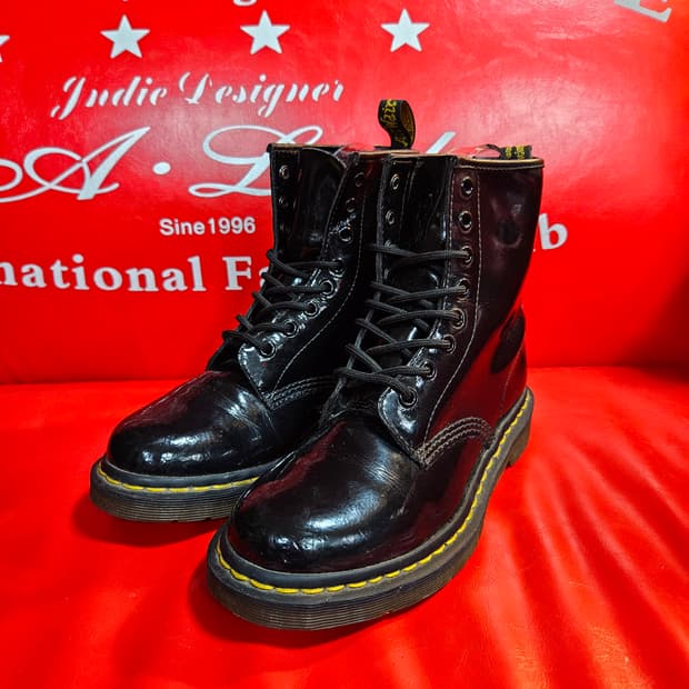 닥터마틴(Dr.Martens) 1460w 8홀 유광 부츠 38size