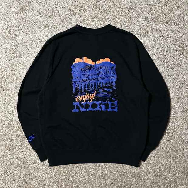 나이키 NIKE KR HR 백로고 맨투맨 블랙 M