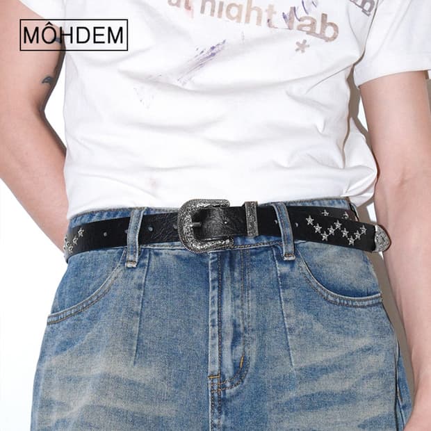 [Unisex] 별별 웨스턴 스터드 벨트
