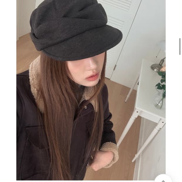 에이블리 폴리 모리걸 베레모 캡모자(새상품)