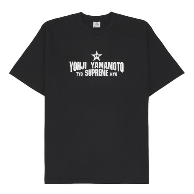 슈프림 x Y's 바이 요지 야마모토 스타 티셔츠