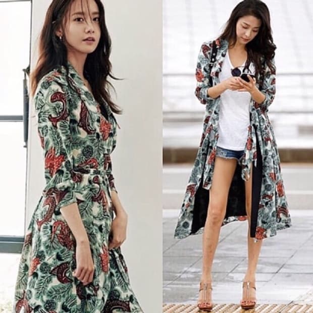 버버리 100% 실크 원피스 로브