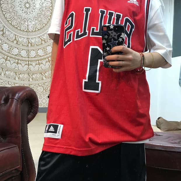 아디다스 nba 시카고불스 데릭로즈 민소매 유니폼 