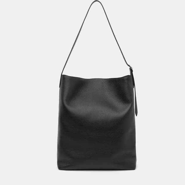 강정석 PERMANENT LEATHER BAG 02 (BLACK)