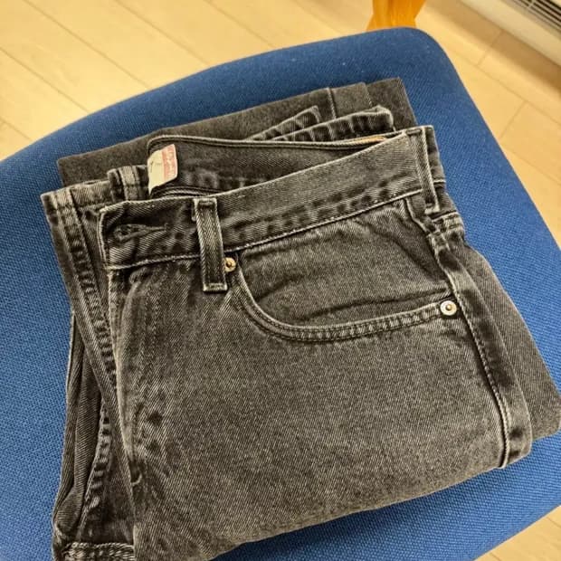 리바이스 505 흑청데님 32*34