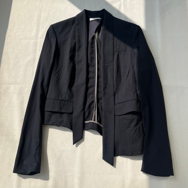 00s 헬무트랭 미니멀 오픈 프론트 자켓