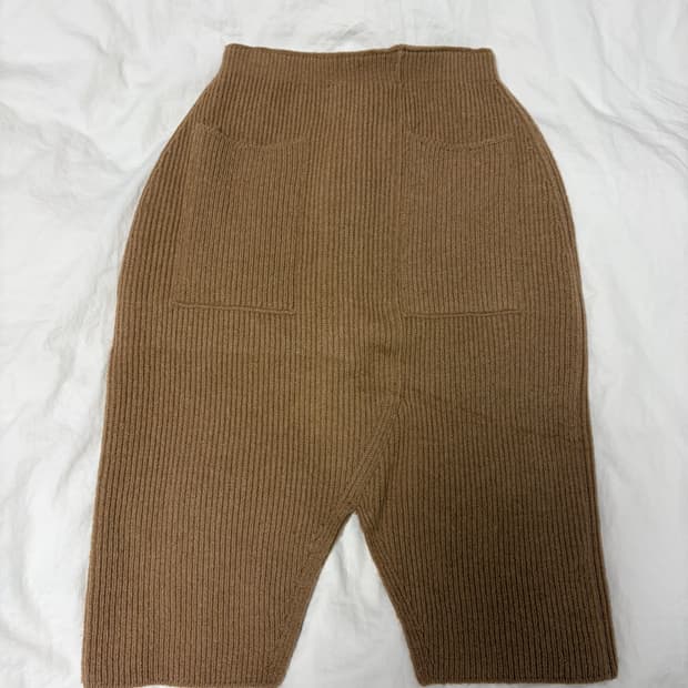 소니아 리키엘 카멜헤어100% 스커트