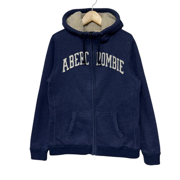 아베크롬비 아치로고 양털 후드집업