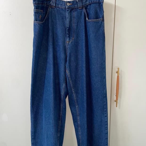 폴라스케이트 빅보이팬츠 m 다크블루