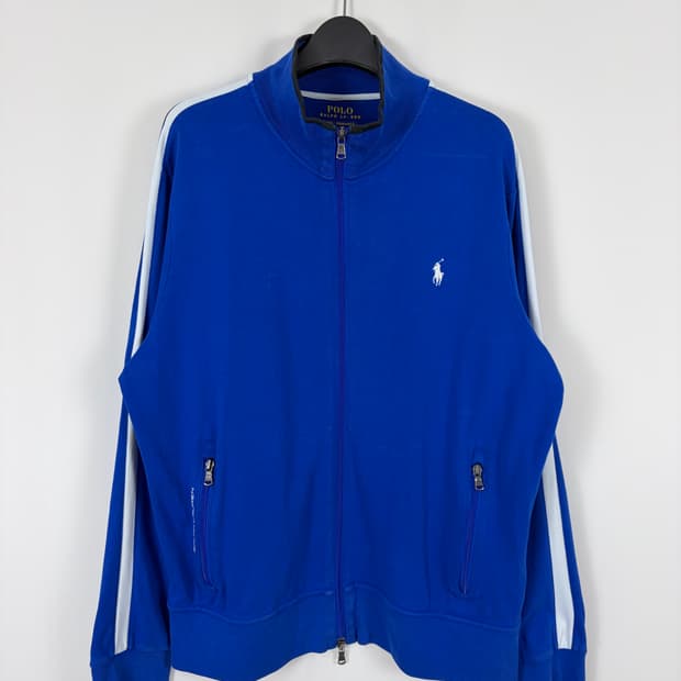 a28) 폴로랄프로렌 스트라이프 트랙 집업 자켓