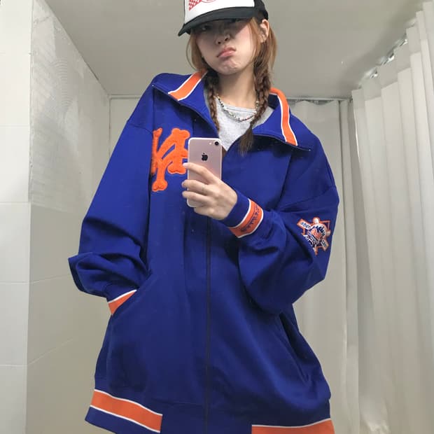 미첼 앤 네스 뉴욕 메츠 MLB 트랙 자켓