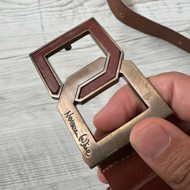 넘버나인 타카히로미야시타 가죽 벨트