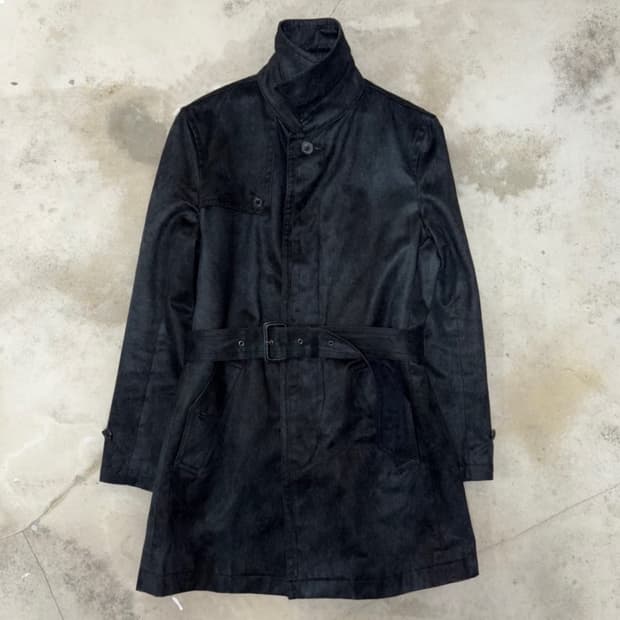 [M] Tornado Mart Suede Trench Coat
