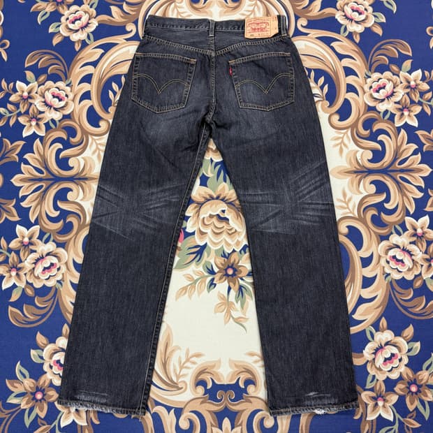 (31)00s리바이스 Levis 04501 흑청 워싱 데님팬츠
