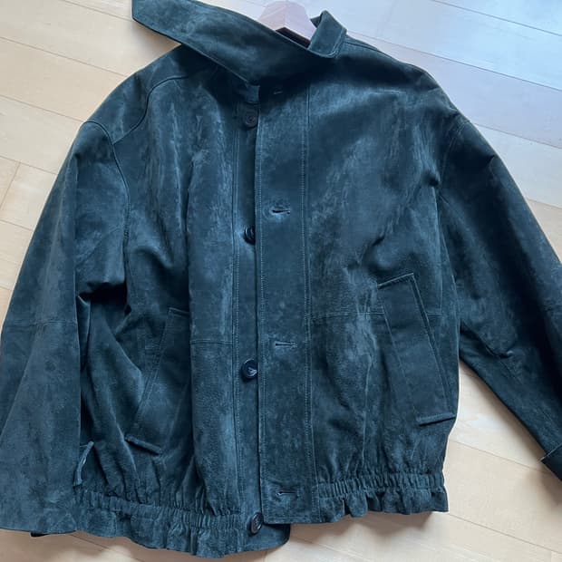 ZARA 레더 컬렉션 스웨이드 자켓 M