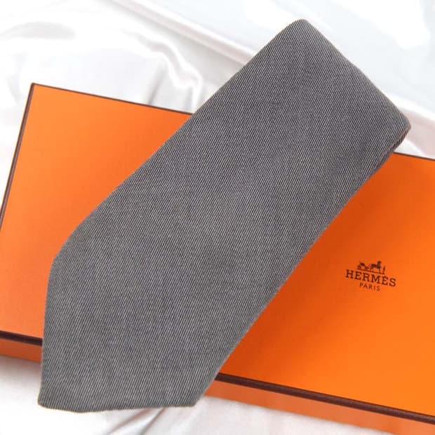 에르메스 8.9cm A등급 코튼 면 남자 명품 넥타이