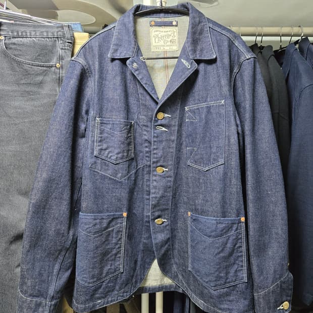 Pherrow's 페로우즈 데님 커버올 자켓 (44)