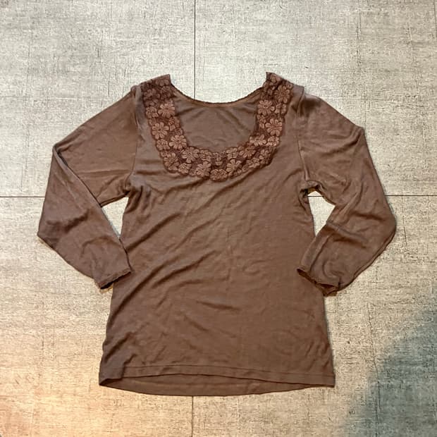 일본빈티지 Subrosa 달천깔페어리 프린세스 스퀘어티셔츠 초코대대장