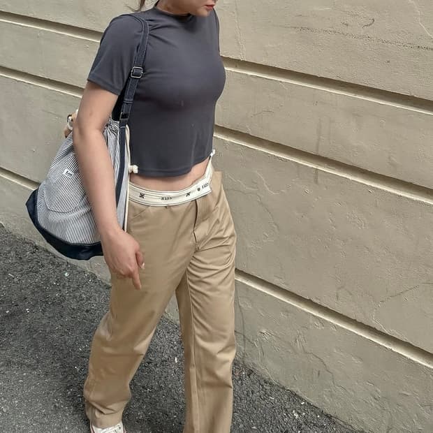 세터 로우라이즈 치노팬츠