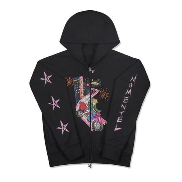 모멘텔 후드집업 블랙