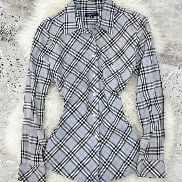 버버리 프레피 노바체크 로고 셔츠