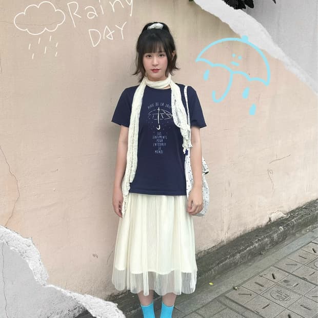 [Rainy Mori] 레인드롭 3pc 세트