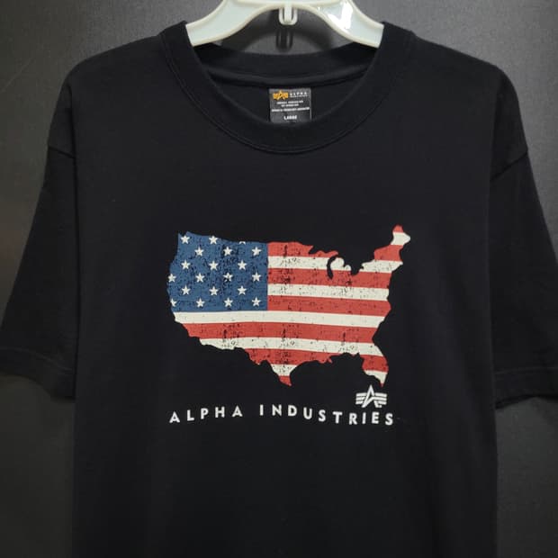 ALPHA INDUSTRIES 알파 인더스트리 성조기 셔츠