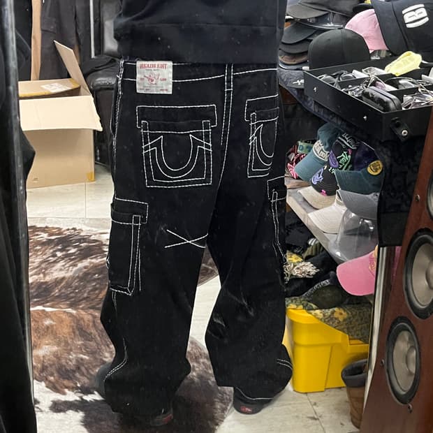 트루릴리젼 스티치 카고팬츠