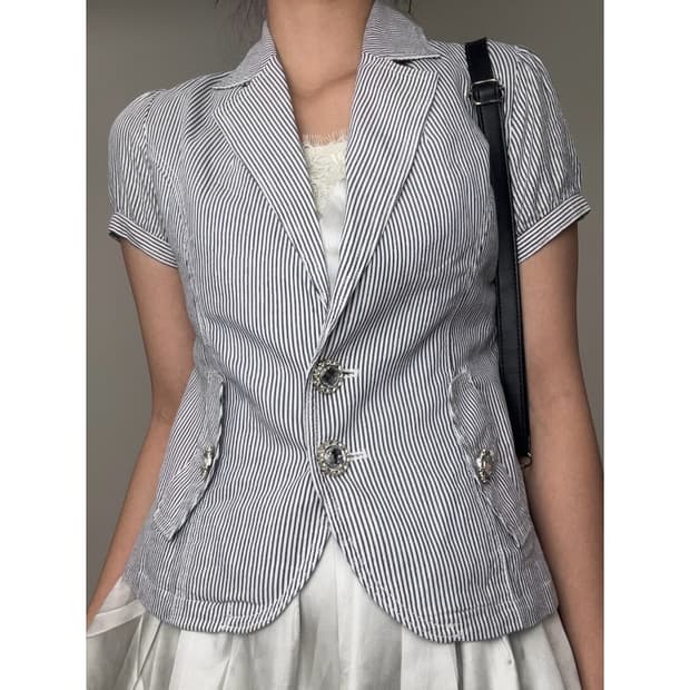 빈티지 반팔 자켓