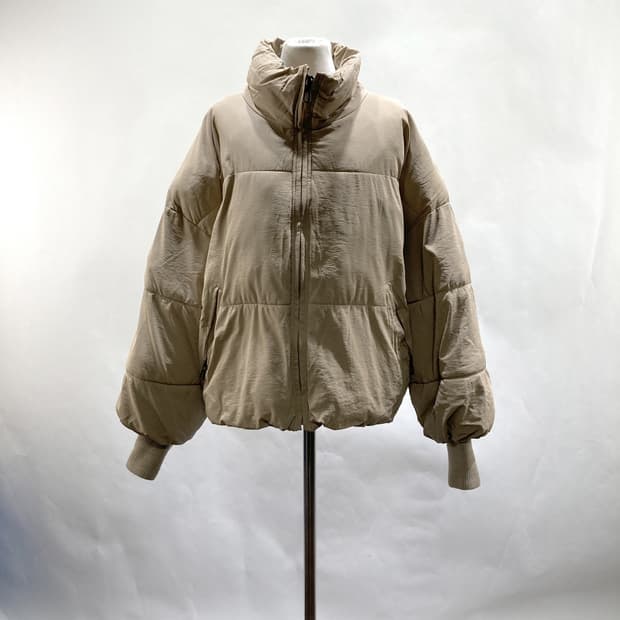 자라 여성오버핏패딩자켓 베이지 XS