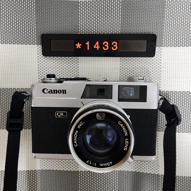 캐논 캐논넷 QL17 G3 초기모델 필름카메라 실버바디