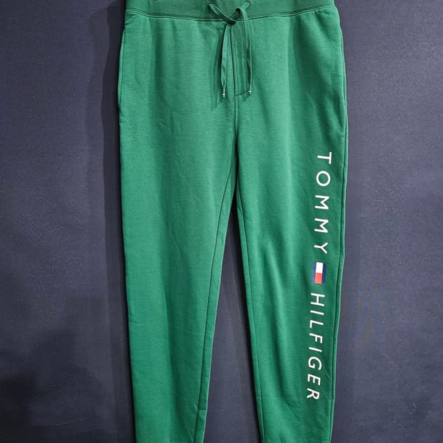 타미힐피커 그린컬러 남성 허리 32~34 기모 조거팬츠 