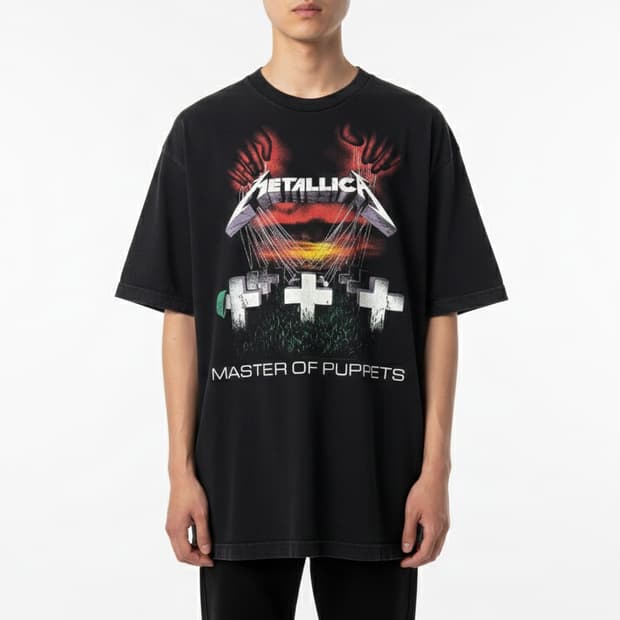2000년대 빈티지 메탈리카 마스터 오브 퍼펫 티셔츠