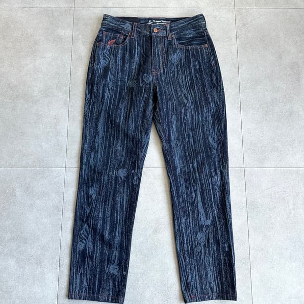 비비안웨스트우드 블루 우드 카오스 데님팬츠