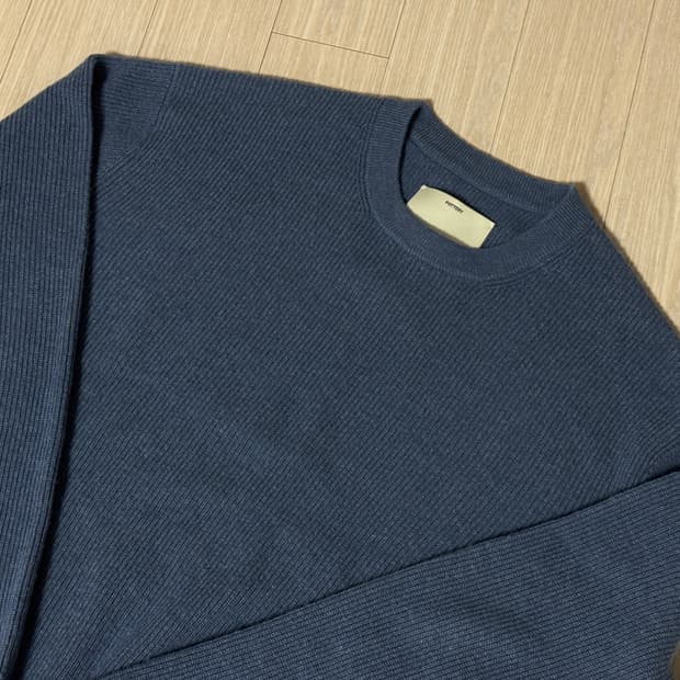 포터리/베이비 캐시미어 컴포트 크루넥 니트 딥레이크/1