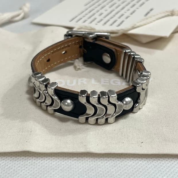 아워레가시 26ss WAVE BRACELET 팔찌/블랙