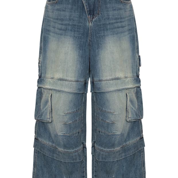 [3] 카미엔 kamien 타이탄 배기 데님 팬츠 블루
